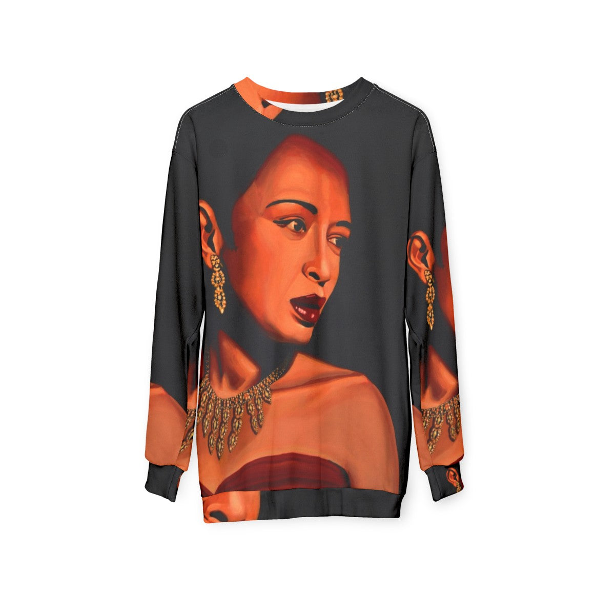 Billie Holiday Portrait Sweatshirt - hanging