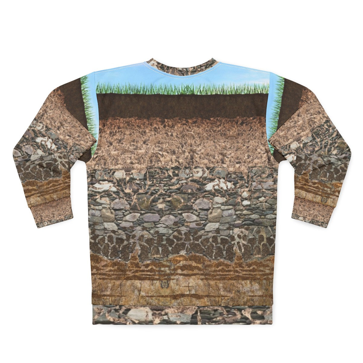 Soil Profile Sweatshirt with educational design - Back