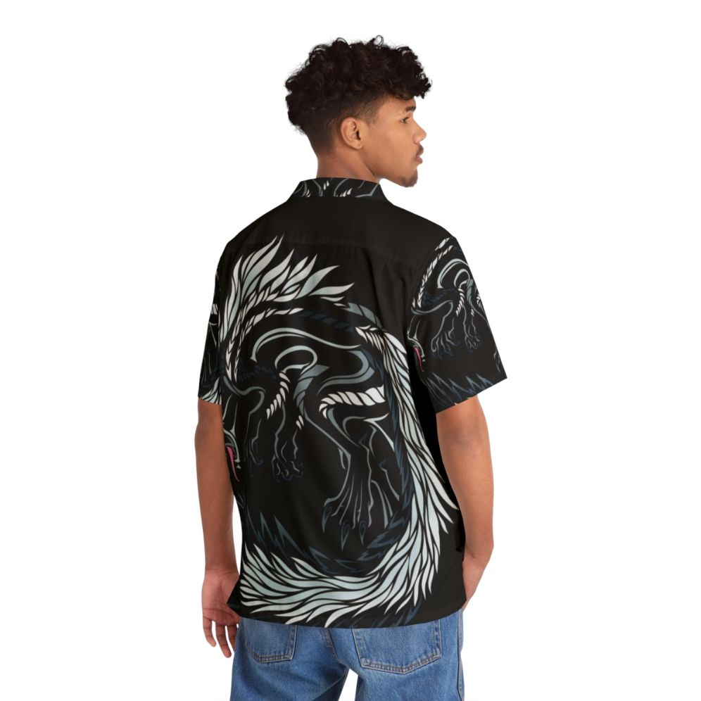 Tobi Kadachi Monster Hunter World Hawaiian Shirt - People Back