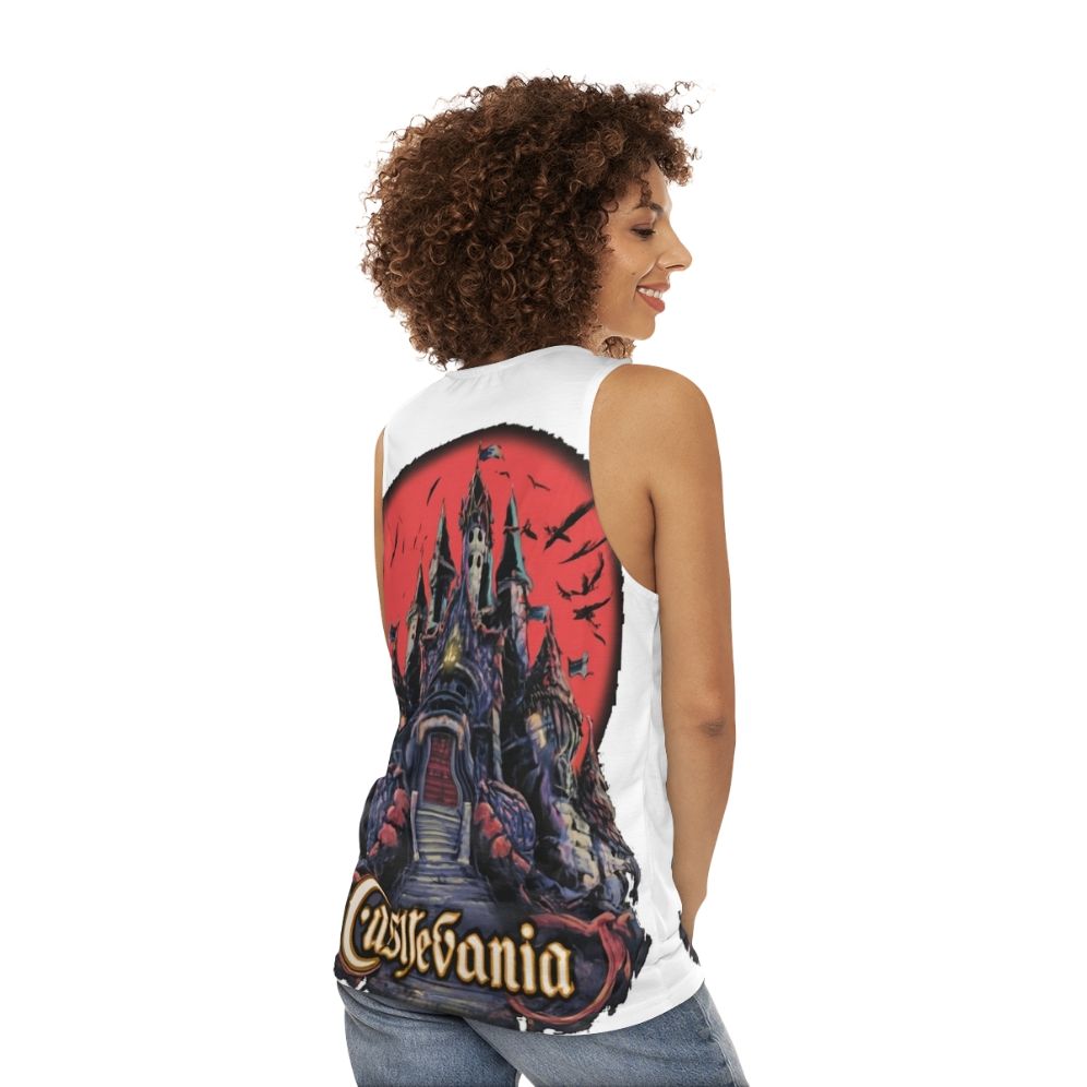 Castlevania Unisex Gaming Tank Top - women back