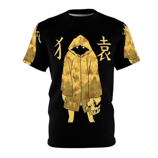 Monogatari series inspired graphic tee featuring the character Suruga Monkey