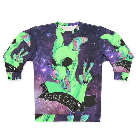 Space Alien Galaxy Rainbow Sweatshirt