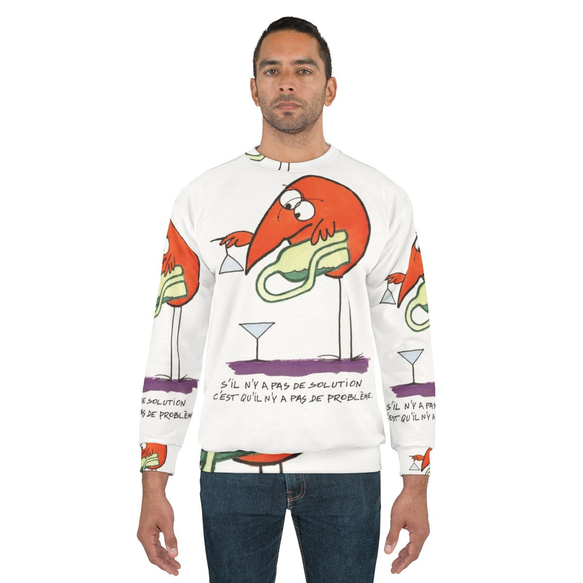 Shadok graphic sweatshirt - men