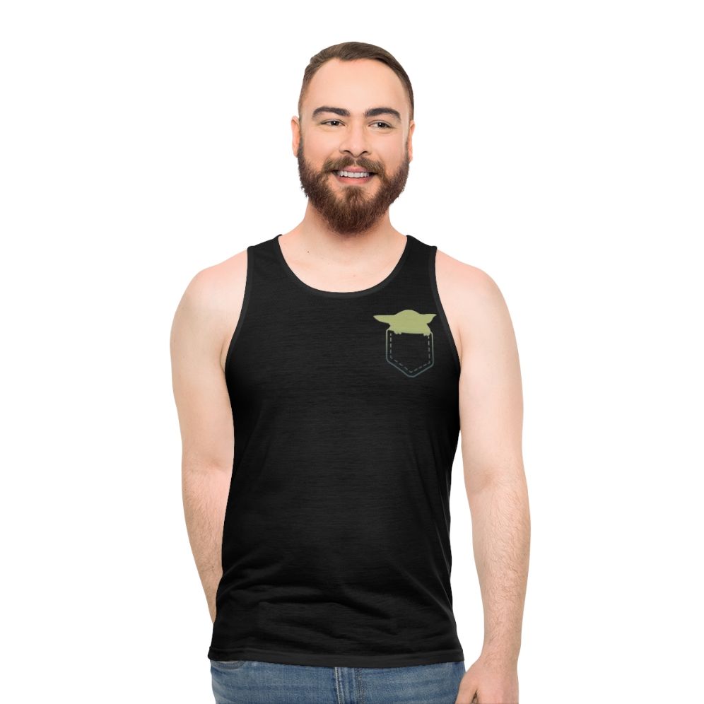 Cute Baby Yoda Star Wars Unisex Tank Top - men