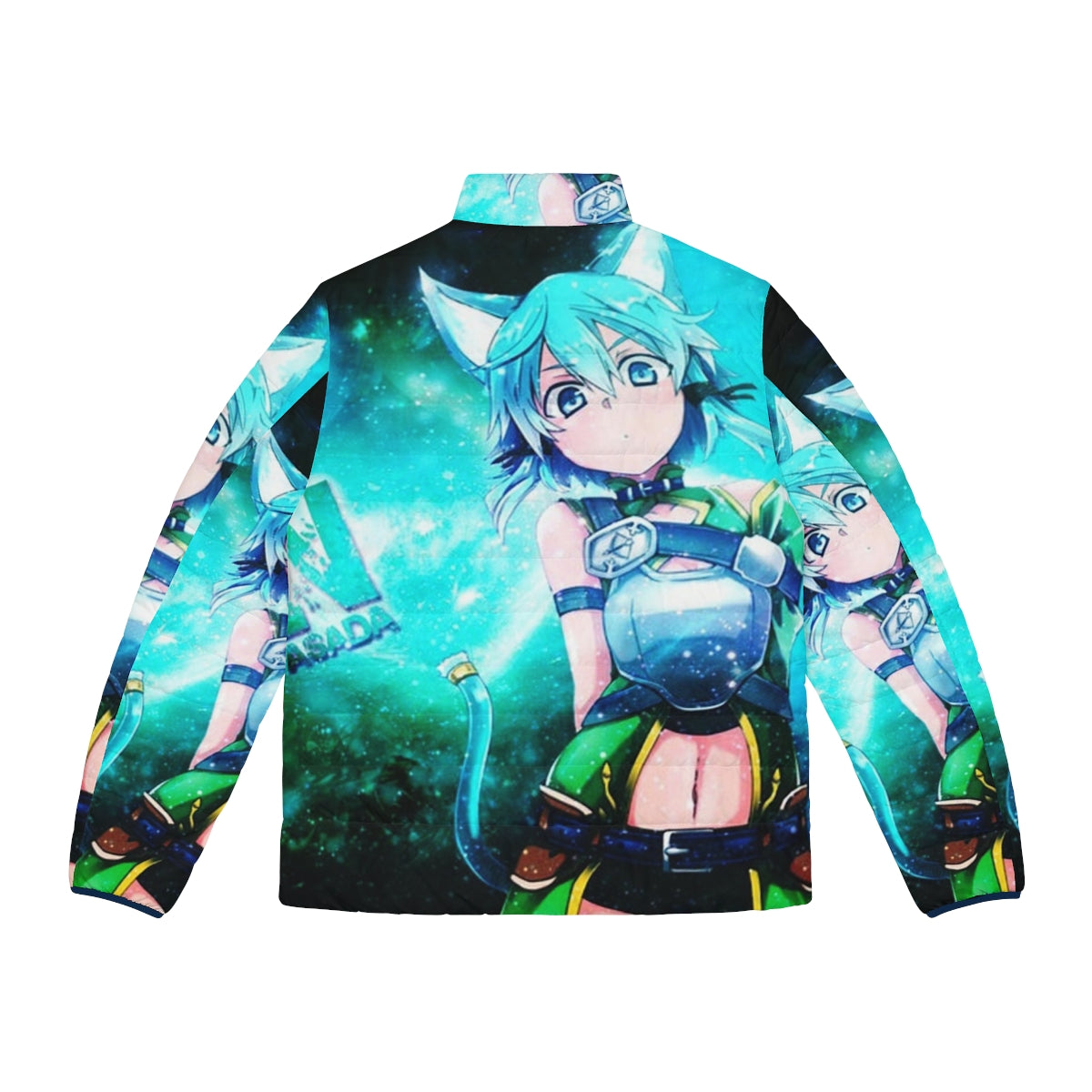 Sinon Cat Puffer Jacket - Anime Inspired Winter Fashion - Back