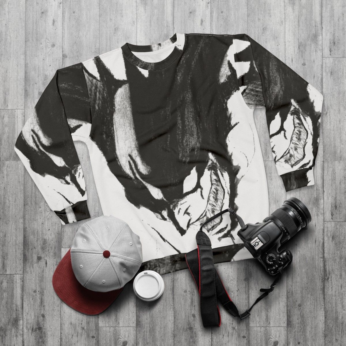 Devilman Crybaby Netflix Series Anime Sweatshirt - flat lay