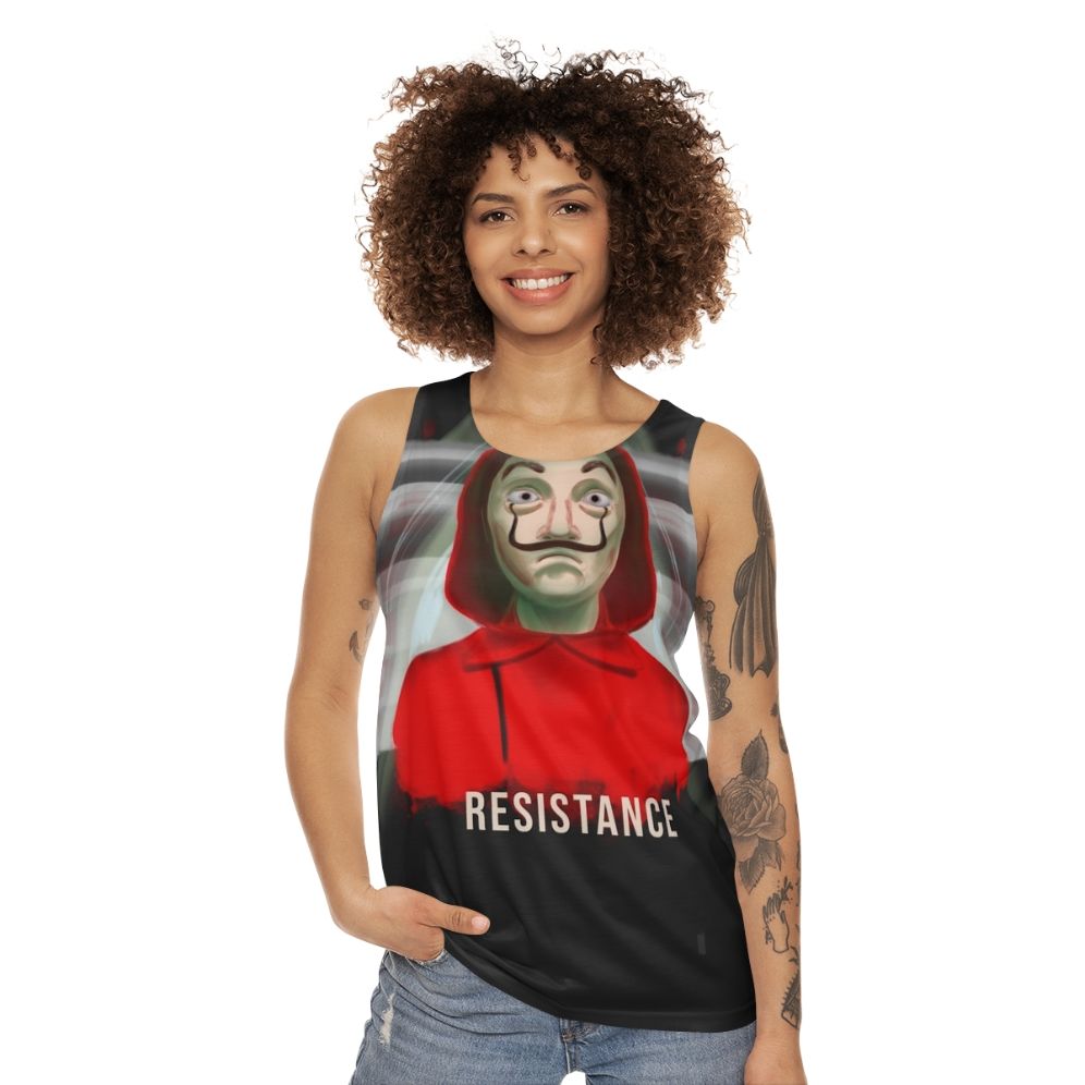 Money Heist Resistance Unisex Tank Top - women