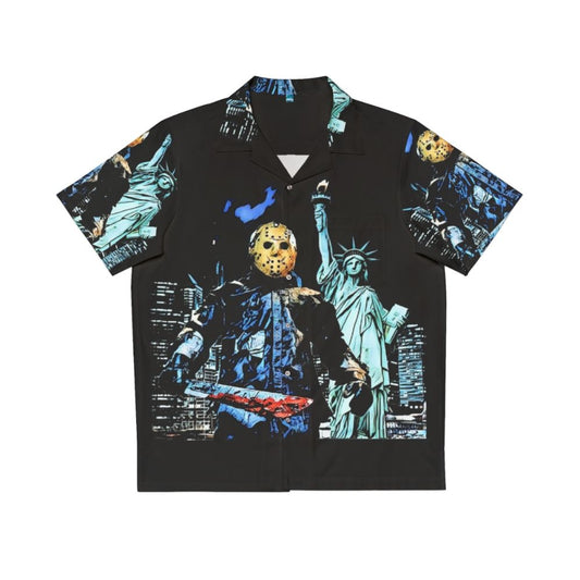 Jason Takes Manhattan' Horror Movie-Inspired Hawaiian Shirt