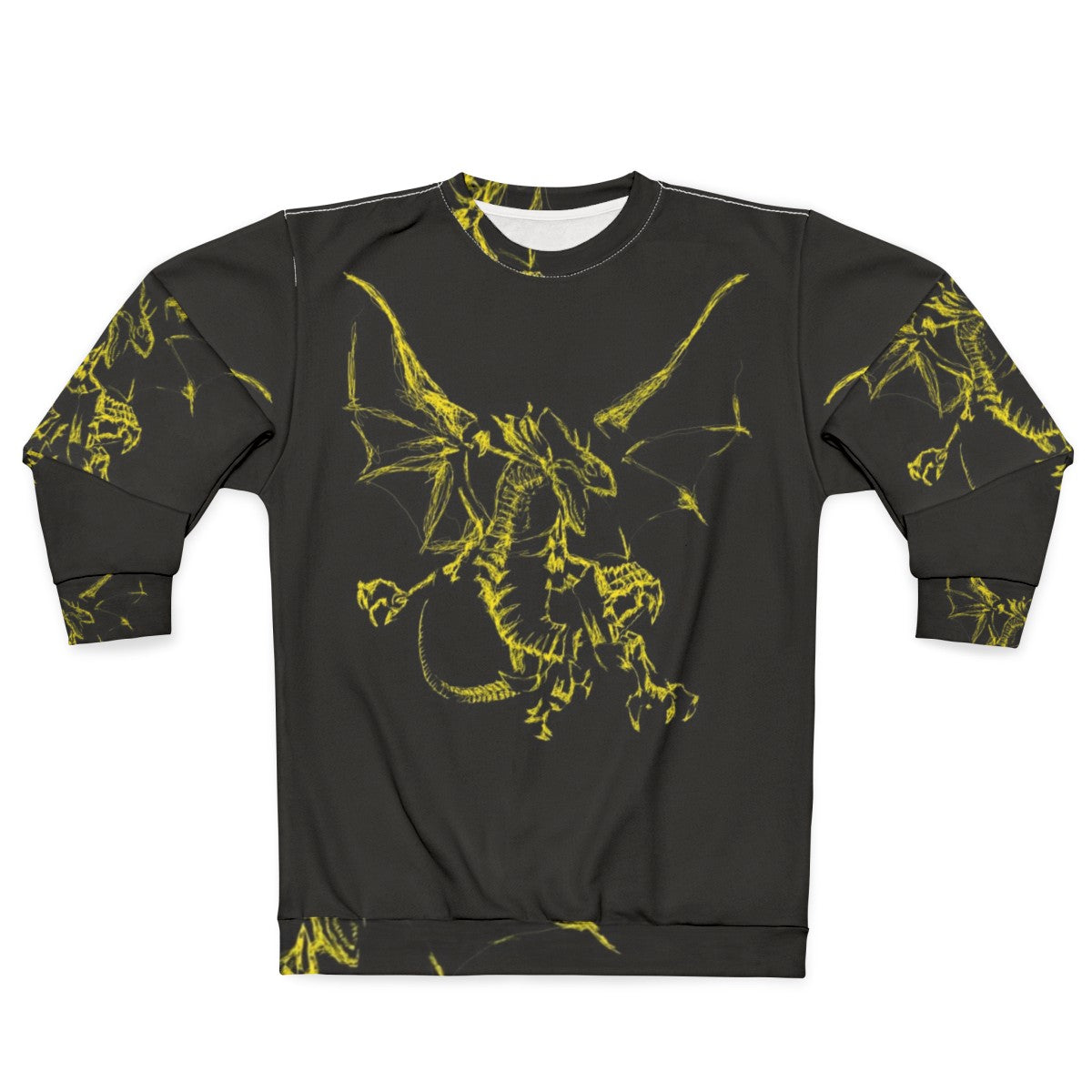 Mystic lightning dragon sweatshirt featuring a cool, unique design of a legendary animal