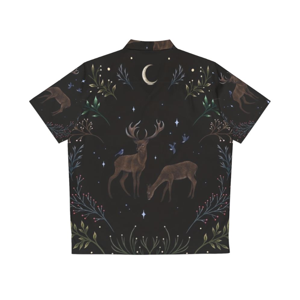 Deers in the moonlight Hawaiian shirt - Back