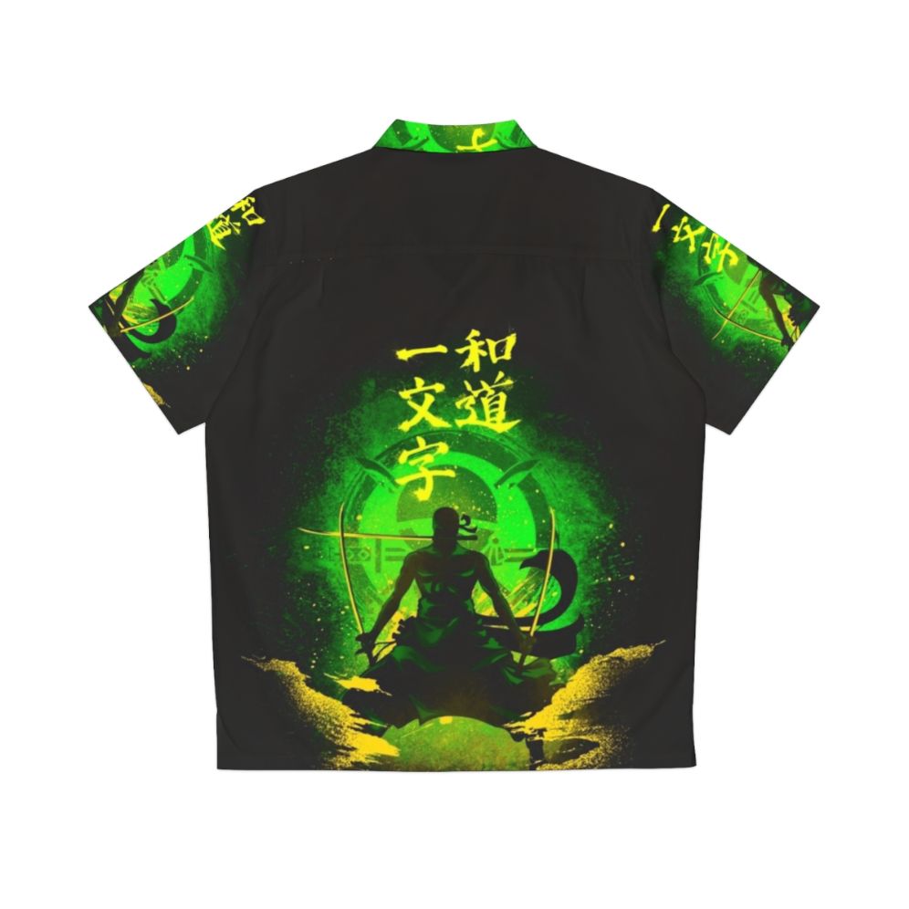 Zoro anime-inspired Hawaiian shirt - Back