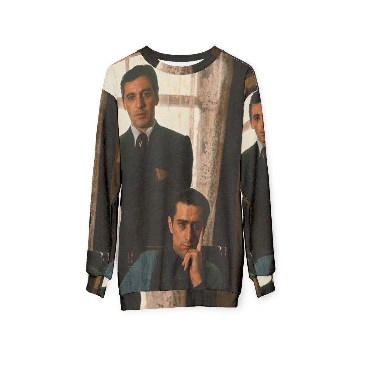 "The Godfather" Al Pacino and Robert De Niro Sweatshirt - hanging