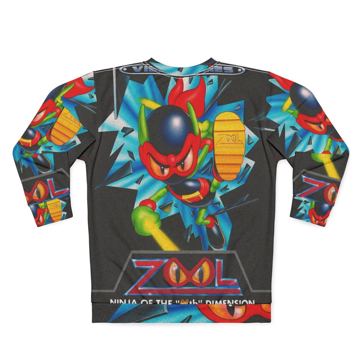 Retro Video Games Zool V2 Sweatshirt - Back