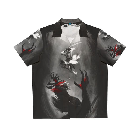 Samurai Jack Demon Showdown Hawaiian Shirt