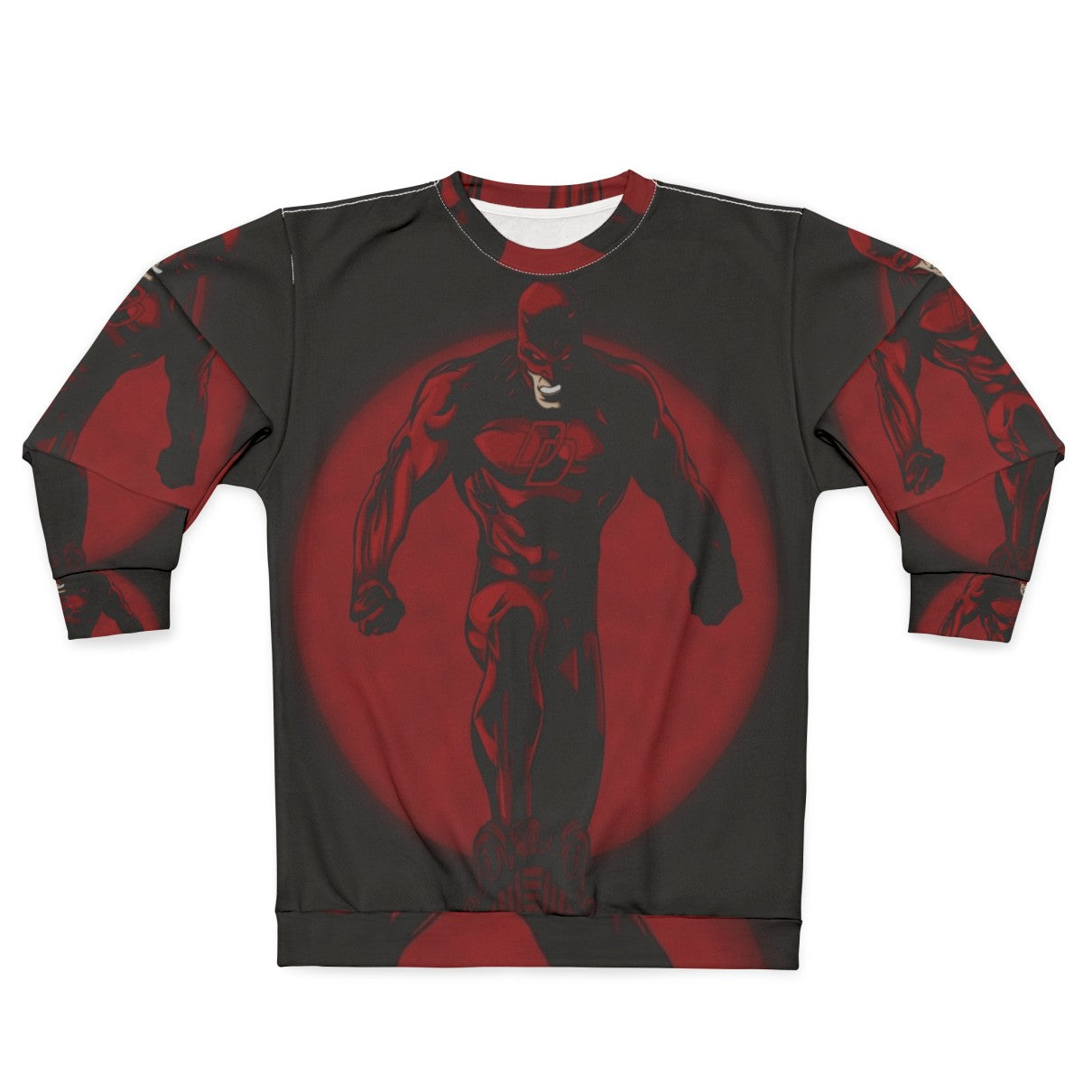 Devil Sweatshirt with Comic Superhero Design