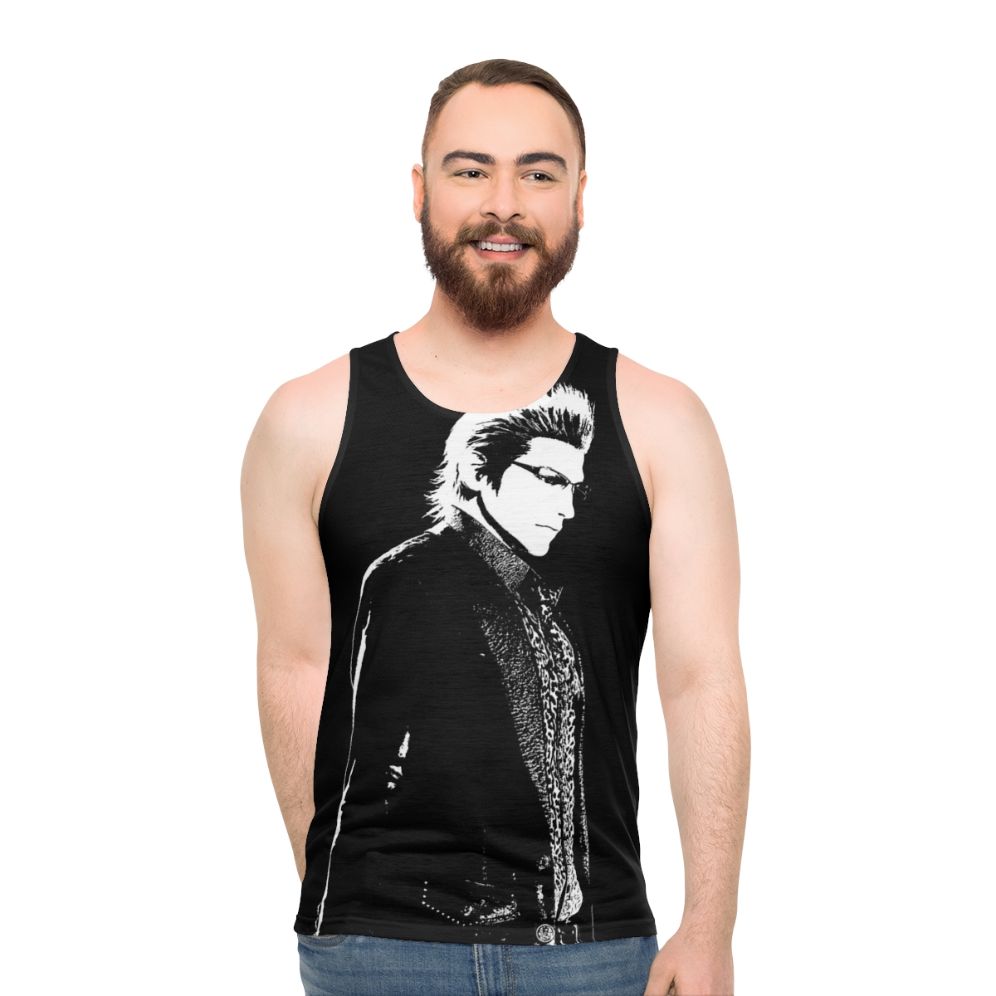 Final Fantasy XV Unisex Tank Top with Weathered Ignis Design - men