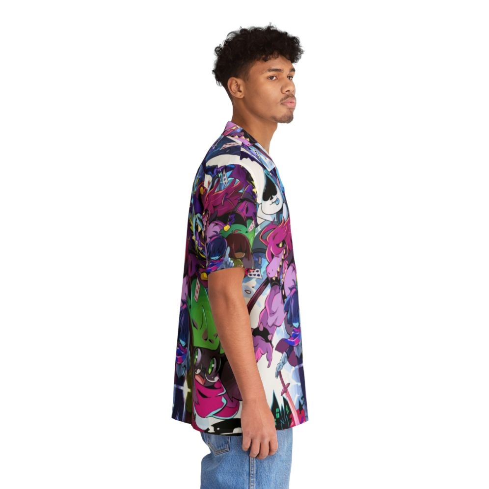 Deltarune Adventure Hawaiian Shirt with Vibrant Gaming Inspired Design - People Pight