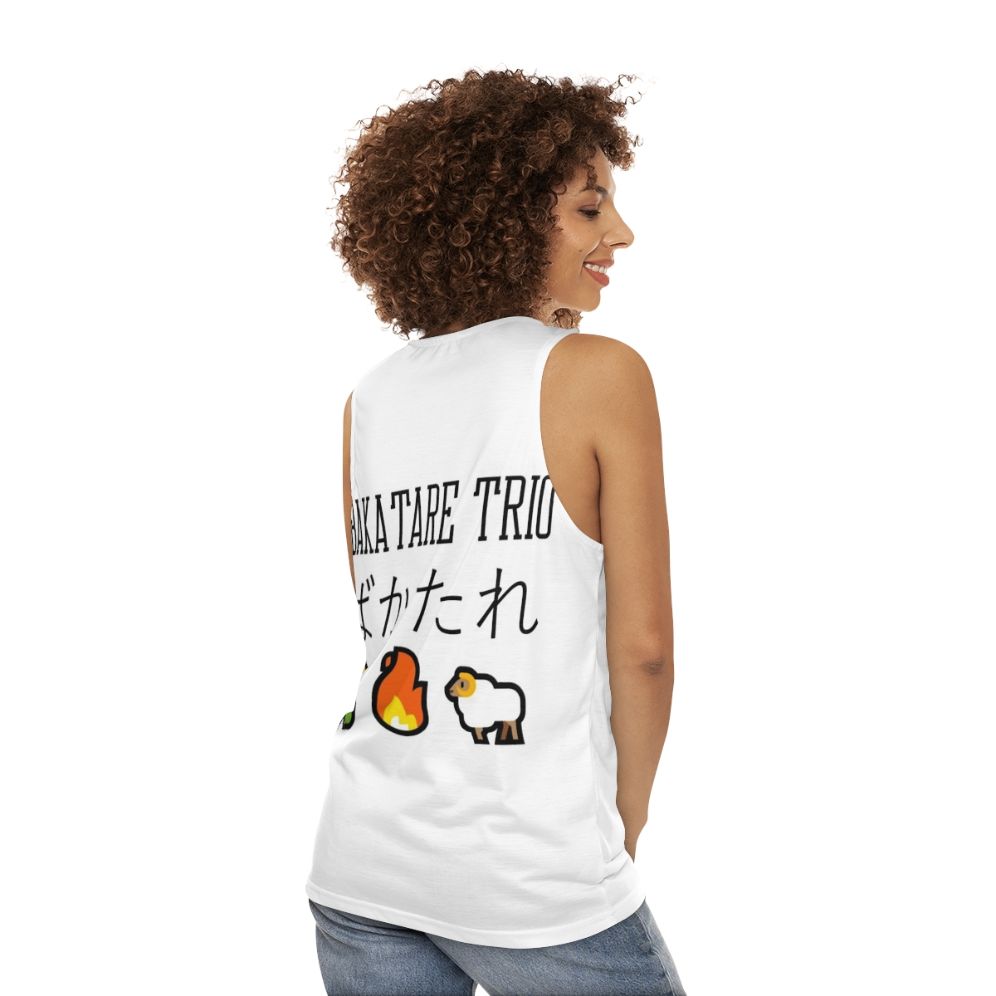 Hololive Bakatare Trio Unisex Anime Tank Top - women back