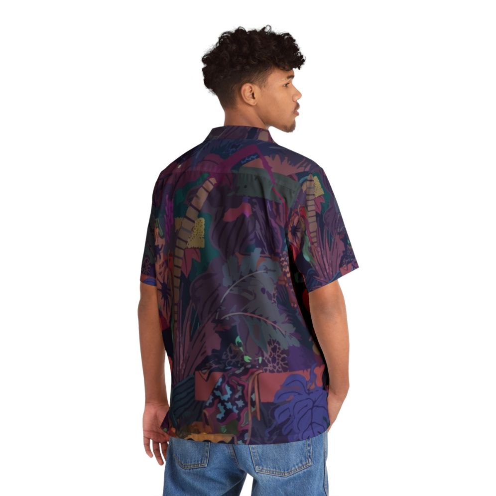 Vibrant Hawaiian shirt with Zaba album art graphic by Glass Animals - People Back