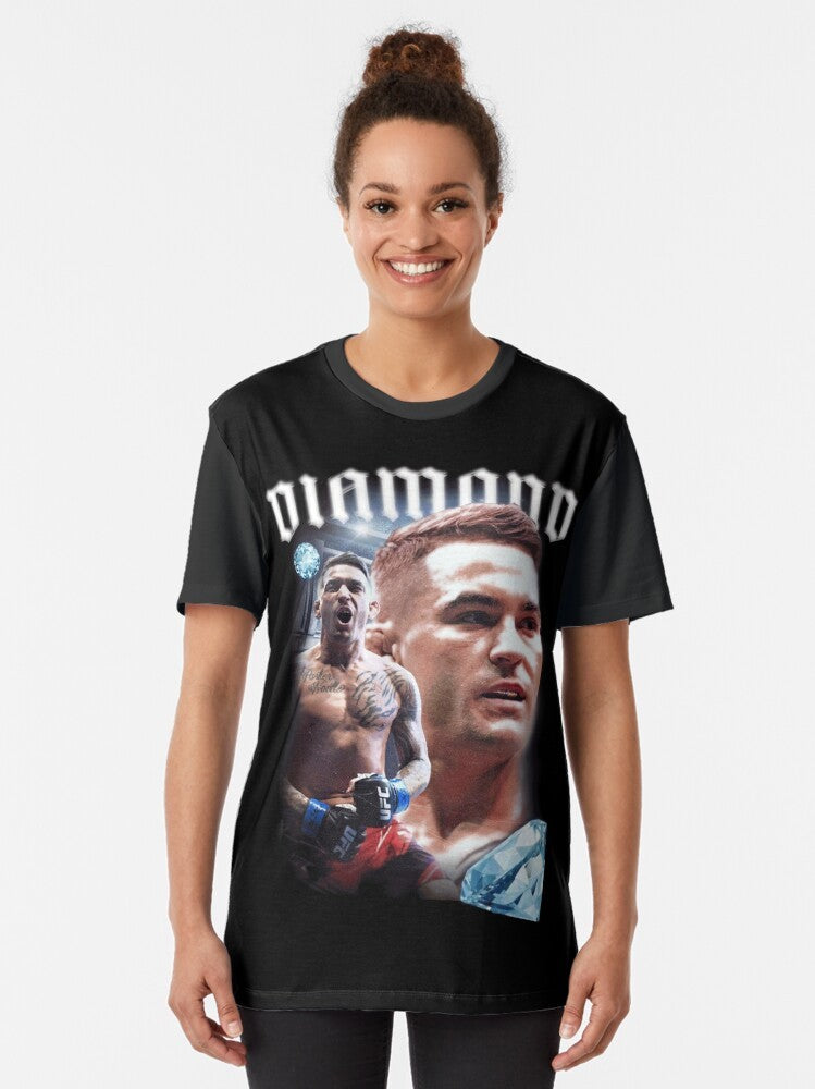 Dustin Poirier 'Diamond' MMA Graphic T-Shirt - Women