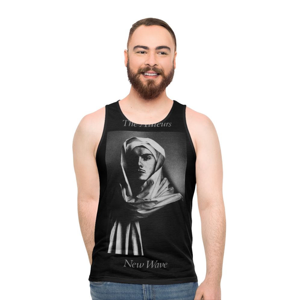 Unisex 90s indie alternative new wave band tank top - men