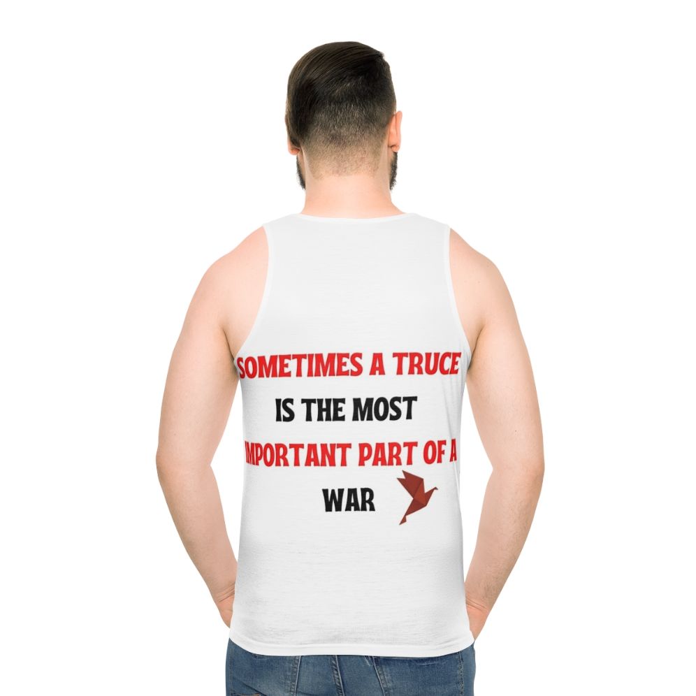 Money Heist Quotes Unisex Tank Top - men back