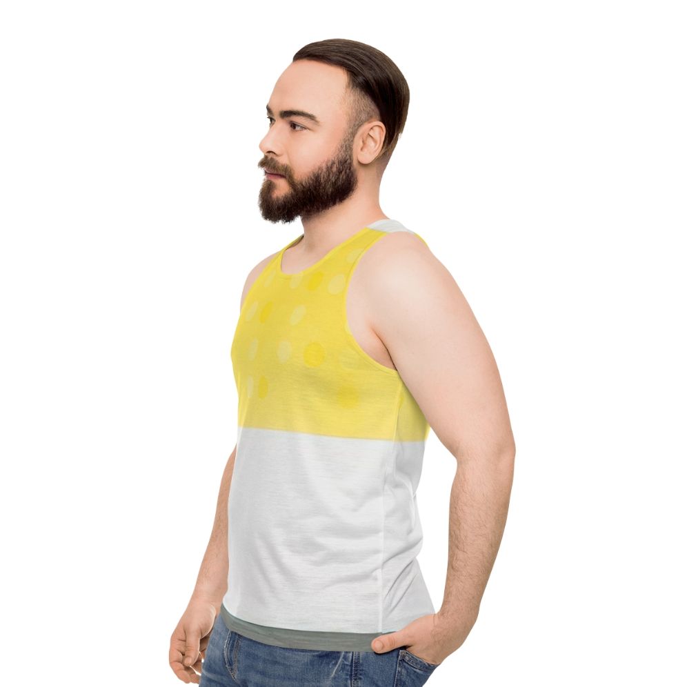 Thomas Downing inspired geometric abstract unisex tank top - men side