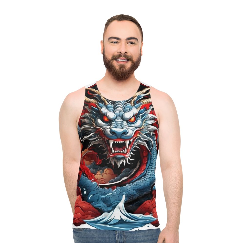 Dragon Chinese Zodiac Unisex Tank Top - men