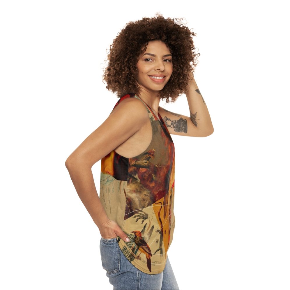 Transformations Unisex Abstract Nature Tank Top - women side