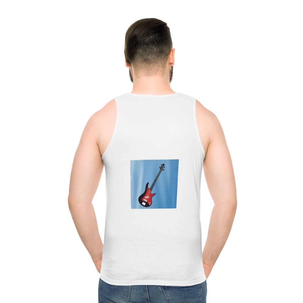 Music Unisex Tank Top with Guitar Graphic - men back