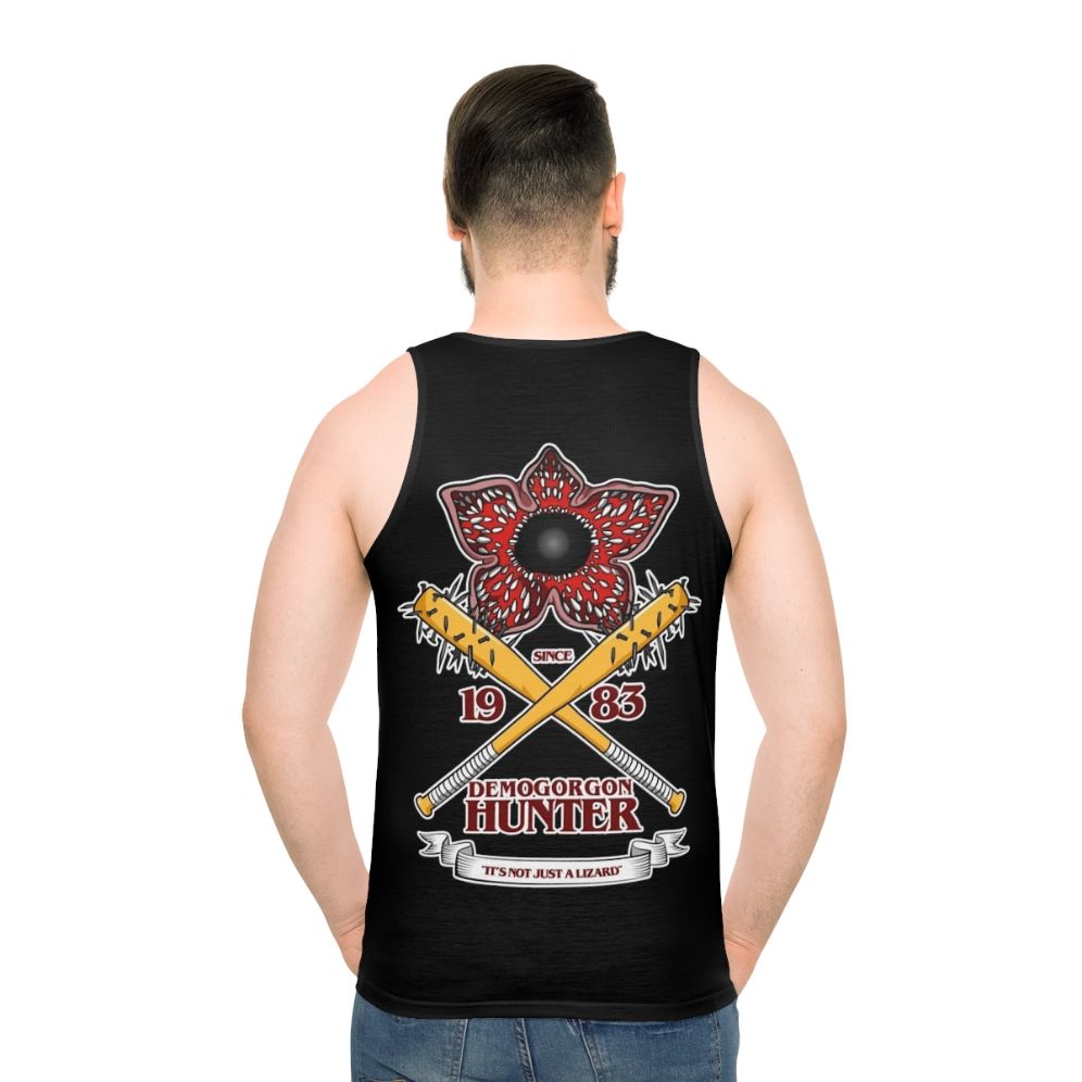 Stranger Things Demogorgon Hunter Unisex Tank Top - men back