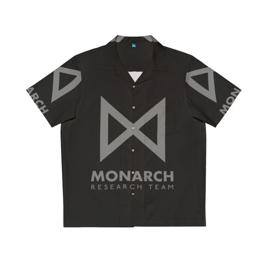 Monarch Research Team Hawaiian Shirt with Tropical Print