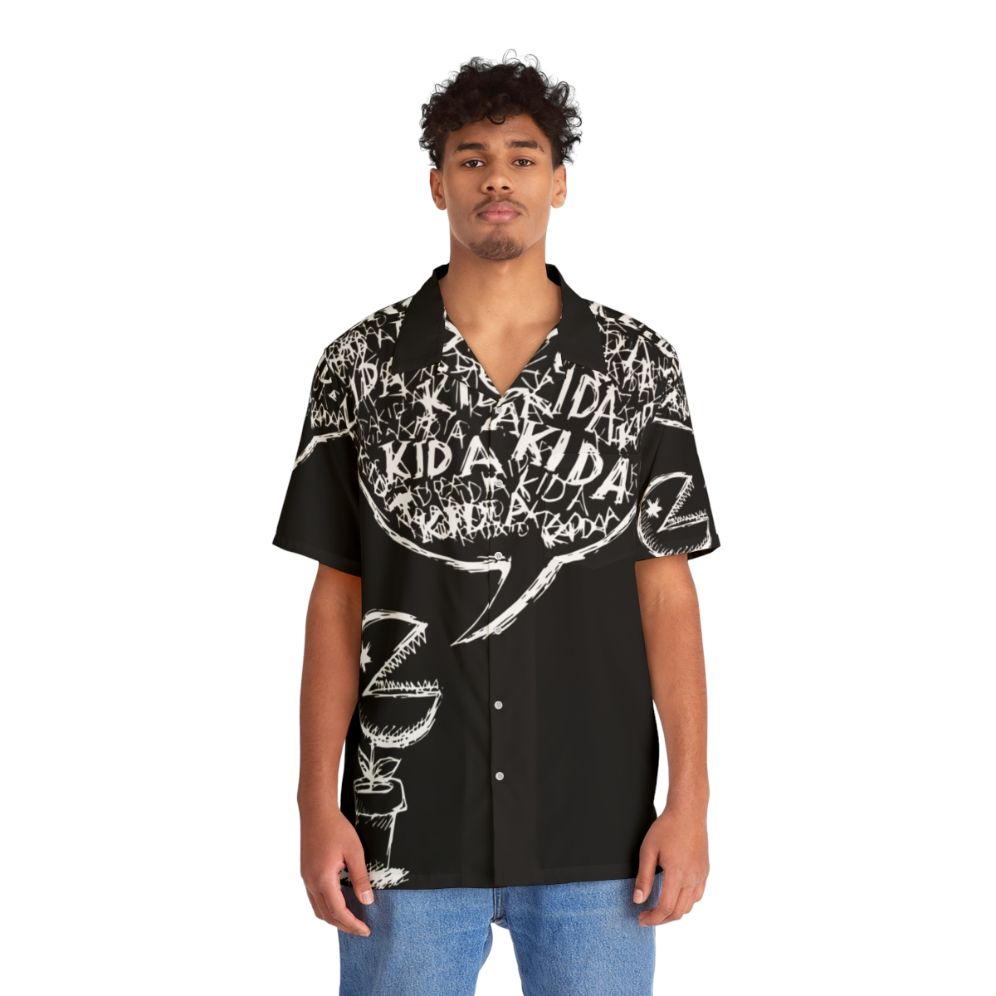 Radiohead Kid A Inverted Hawaiian Shirt - People Front