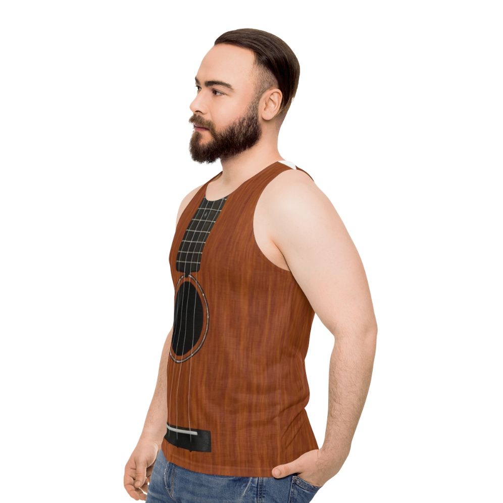 Ukulele Unisex Tank Top - men side