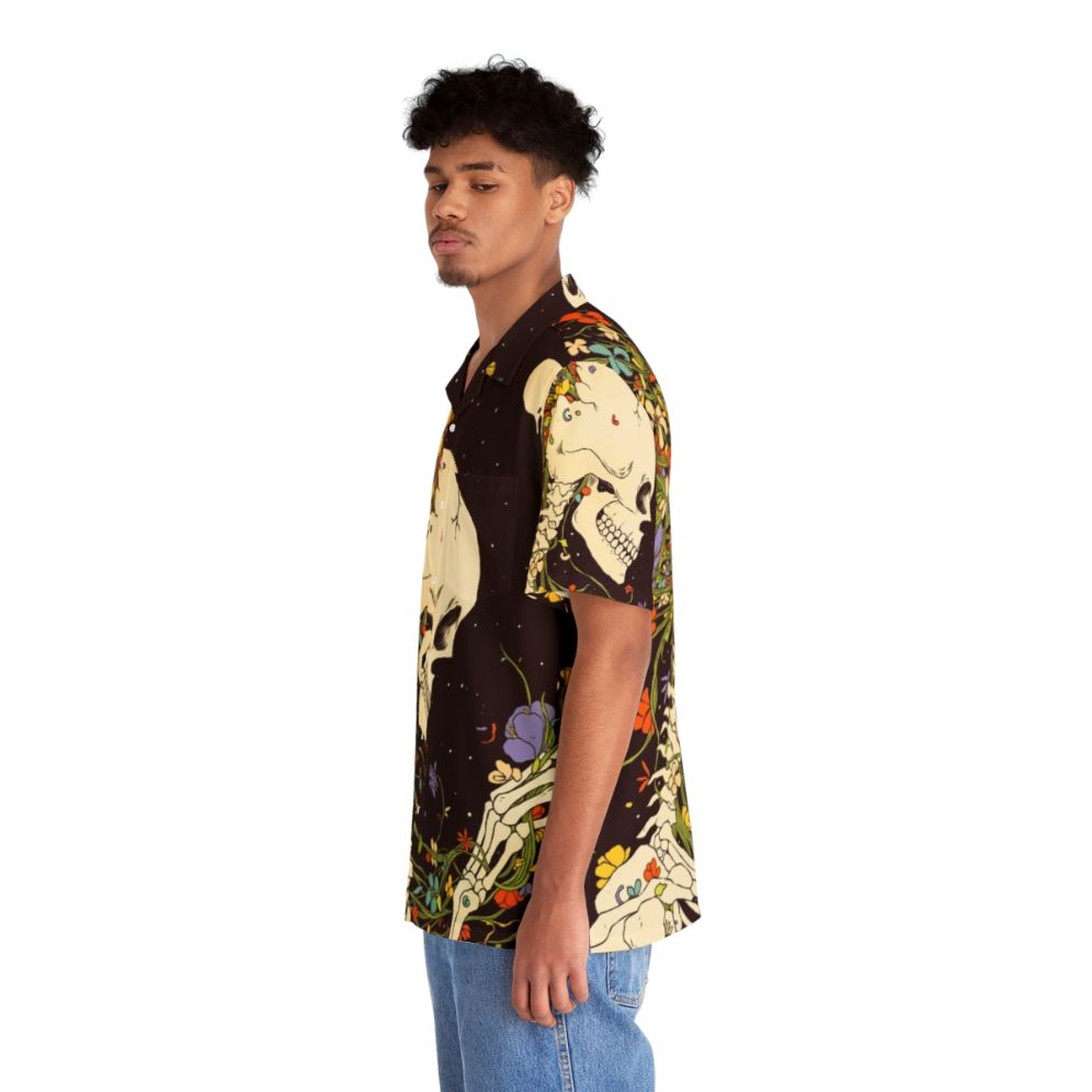 Surreal 'I Thought Of The Life' Hawaiian Shirt with Space & Nature Motifs - People Left