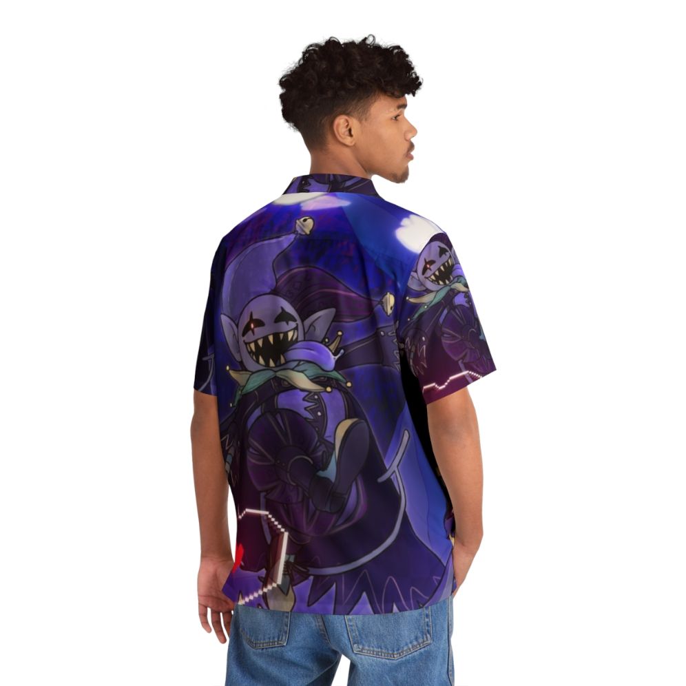 Deltarune Jevil Hawaiian Shirt with Jester Design - People Back