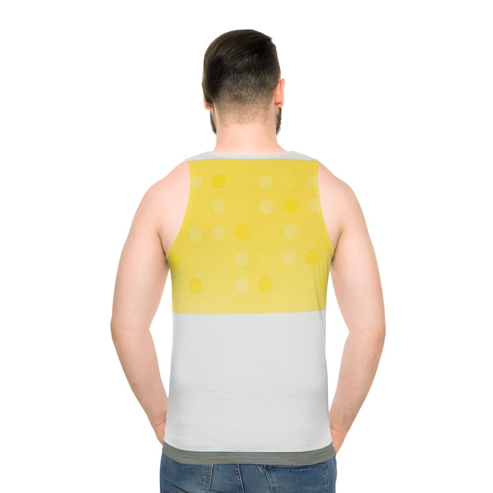 Thomas Downing inspired geometric abstract unisex tank top - men back