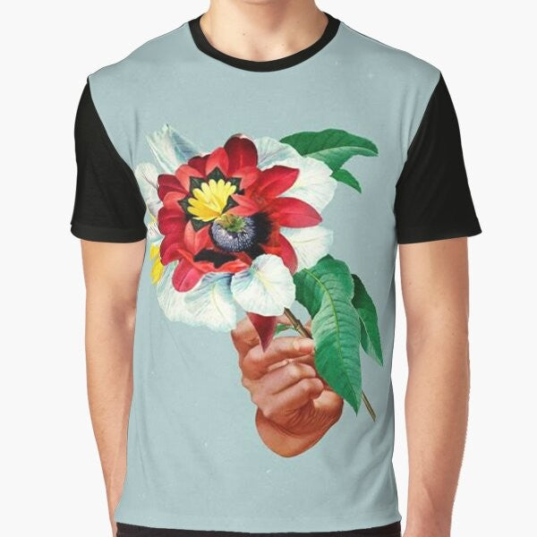 Maribou State Kingdoms In Colour Graphic T-Shirt with a floral and hand-drawn design