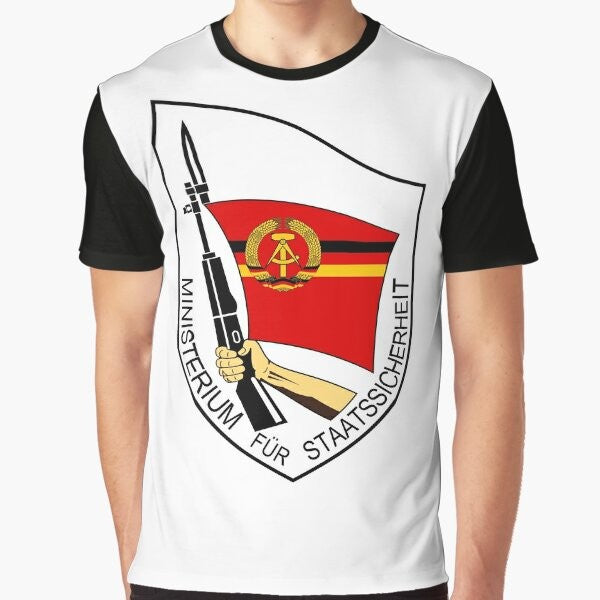 Stasi Ministry of State Security - GDR DDR East Germany Graphic T-Shirt