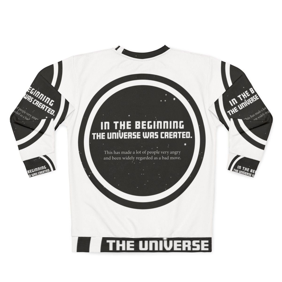 Douglas Adams 'Hitchhiker's Guide to the Galaxy' Sweatshirt - Back