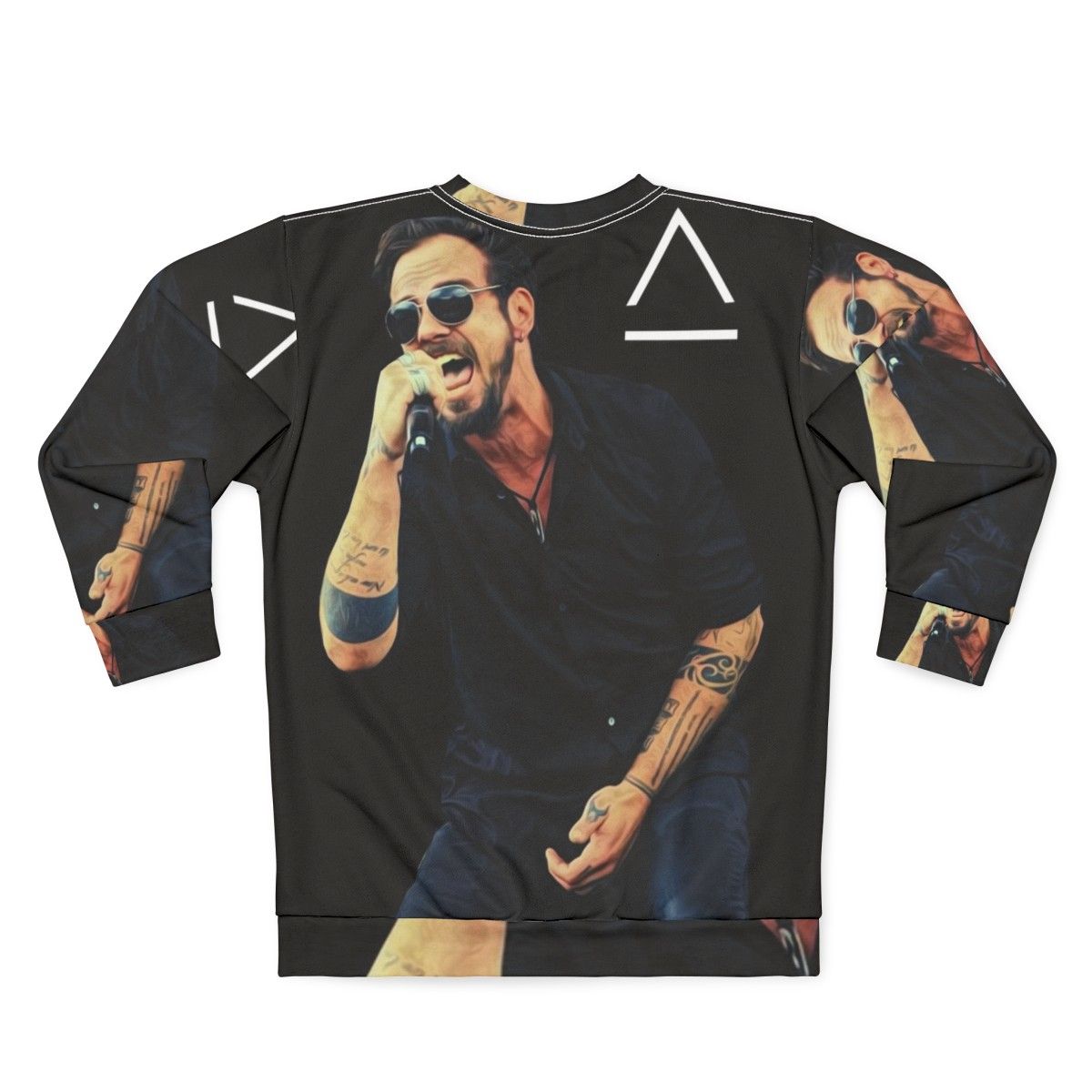 Adam Gontier Saint Asonia Metal Music Sweatshirt - Back