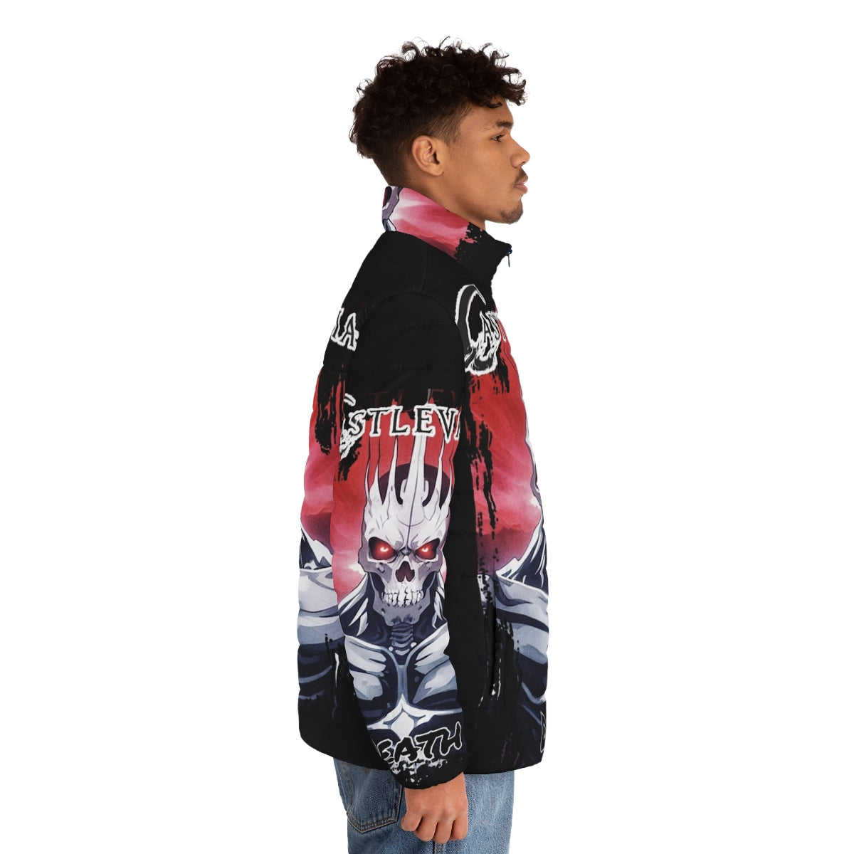 Castlevania Death Puffer Jacket featuring video game inspired design - men side right