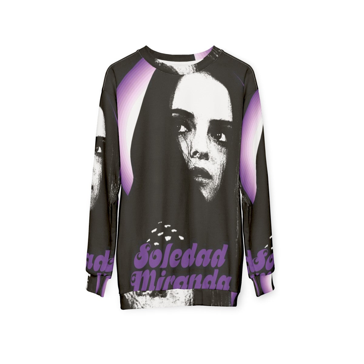 Soledad Miranda & Eugenie De Sade Cult Icon Sweatshirt - hanging