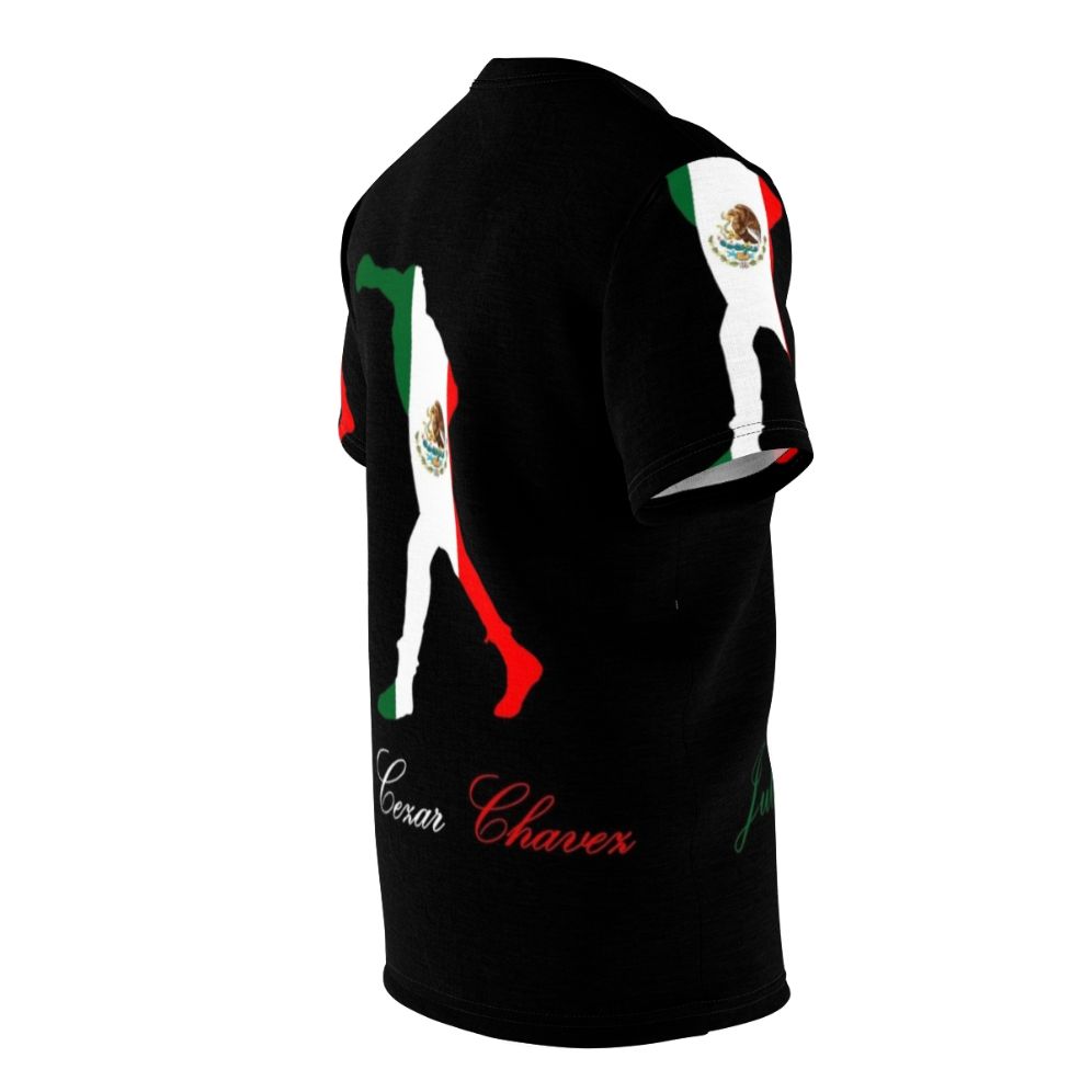 Tribute t-shirt featuring the iconic Mexican boxer Julio César Chávez - men right