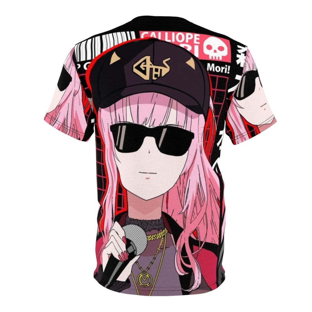 Anime-inspired Calliope Mori t-shirt featuring the Hololive EN Virtual Youtuber - Back