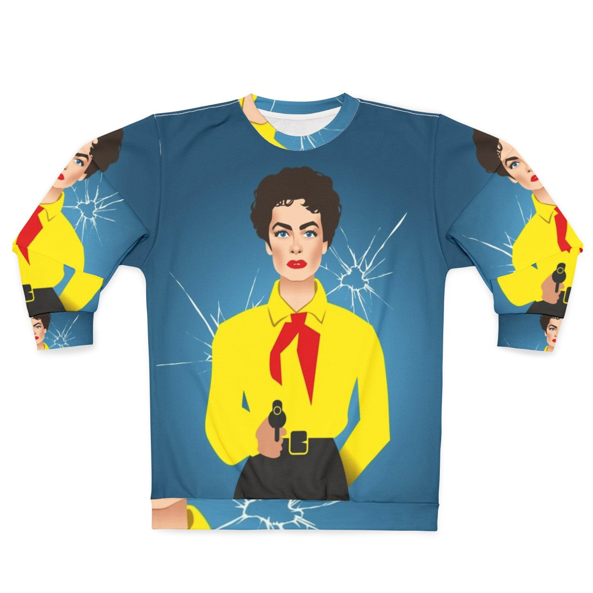 Vienna sweatshirt featuring vintage Hollywood diva style and Alejandro Mogolloart