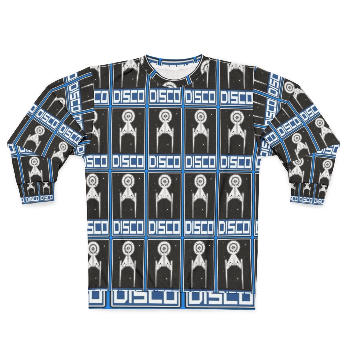 Classic Disco Blue Star Trek Sweatshirt