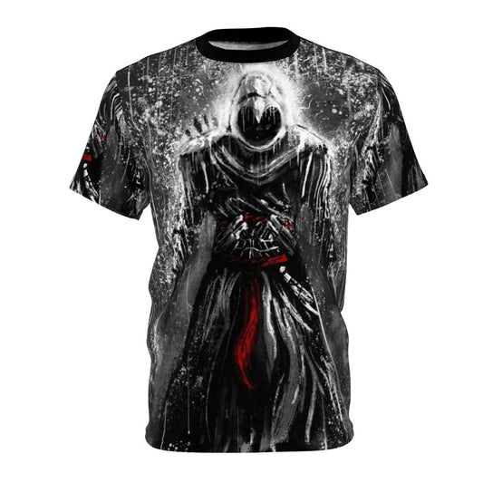 Assassins Creed inspired t-shirt with fantasy design elements