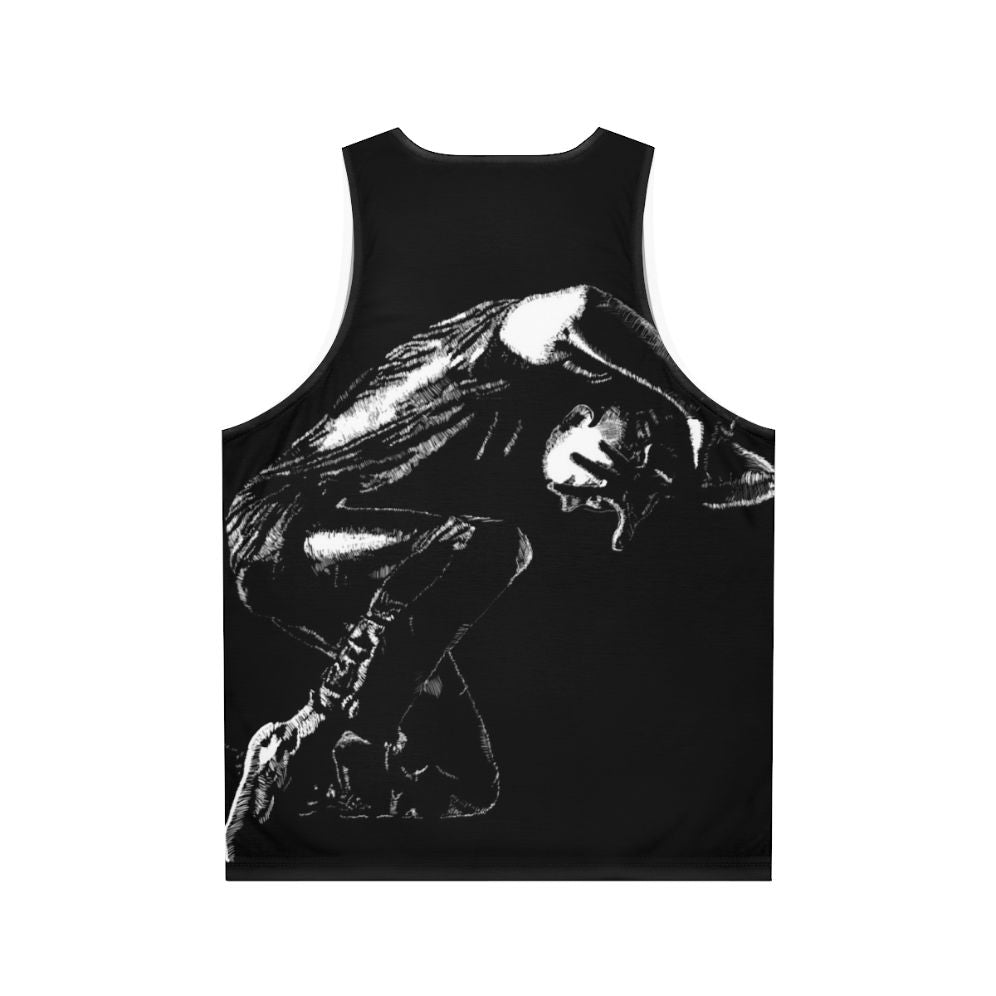 Unisex tank top with Loic Nottet digital art design - Back