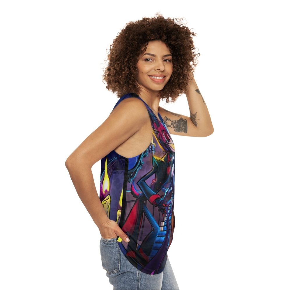 Hazbin Hotel Alastor Unisex Tank Top - women side